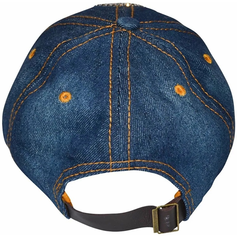 NWT Distressed Denim w/Pink Bling HOPE Breast Cancer Awareness Ribbon Cap Hat - Picture 5 of 6